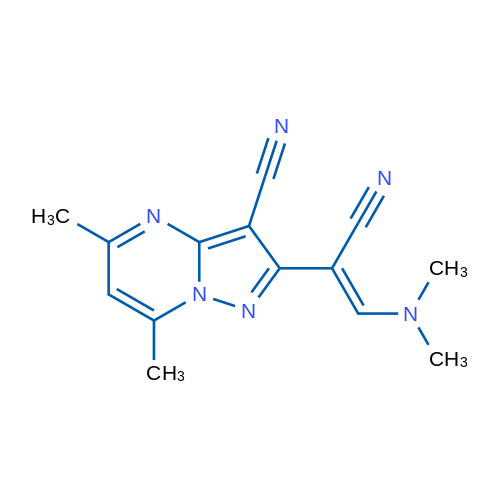 2-[(1Z)-1-Cyano-2-(dimethylamino)eth-1-en-1-yl]-5,7-dimethylpyrazolo[1,5-a]pyrimidine-3-carbonitrile 1g