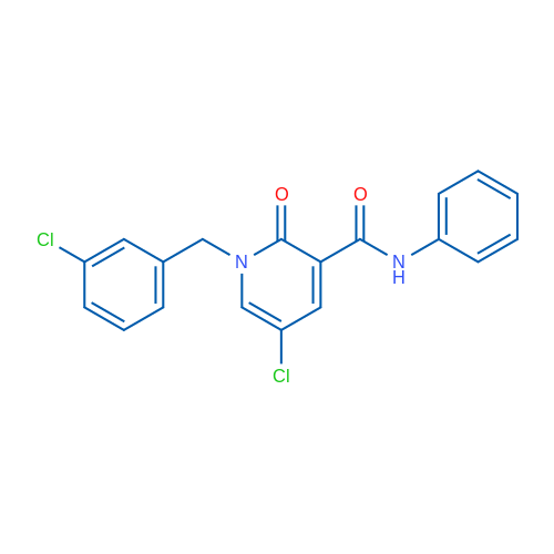 5-Chloro-1-[(3-chlorophenyl)methyl]-2-oxo-N-phenyl-1,2-dihydropyridine-3-carboxamide 1g