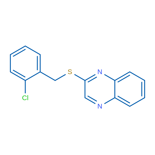 2-{[(2-chlorophenyl)methyl]sulfanyl}quinoxaline 1g