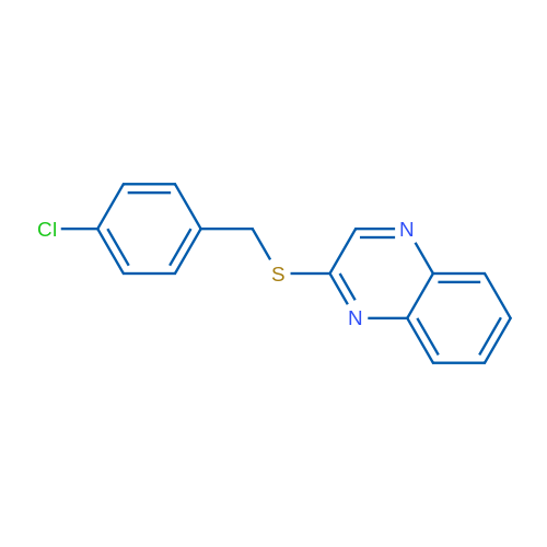 2-{[(4-chlorophenyl)methyl]sulfanyl}quinoxaline 1g