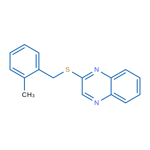 2-{[(2-methylphenyl)methyl]sulfanyl}quinoxaline 1g