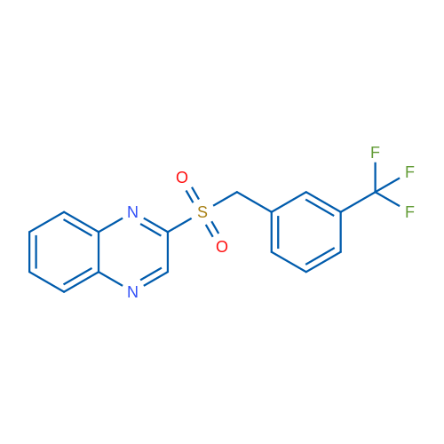 2-{[3-(trifluoromethyl)phenyl]methanesulfonyl}quinoxaline 1g