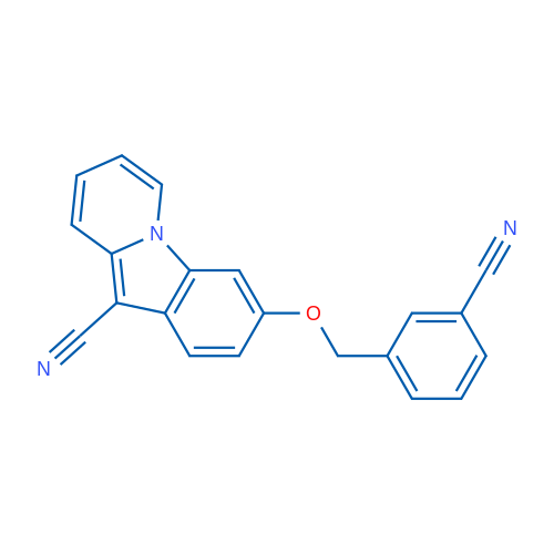 3-[(3-Cyanophenyl)methoxy]pyrido[1,2-a]indole-10-carbonitrile 1g
