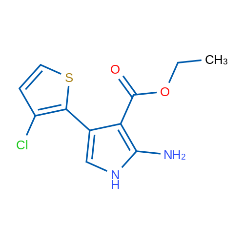 Ethyl 2-amino-4-(3-chlorothiophen-2-yl)-1H-pyrrole-3-carboxylate 1g