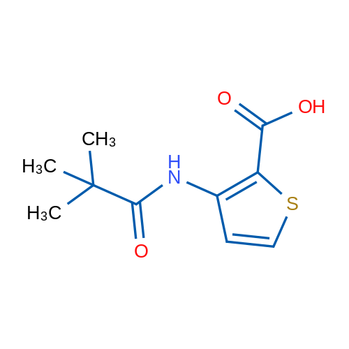 3-Pivalamidothiophene-2-carboxylic acid 1g