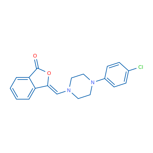 (3Z)-3-{[4-(4-chlorophenyl)piperazin-1-yl]methylidene}-1,3-dihydro-2-benzofuran-1-one 1g