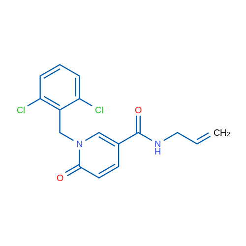 1-[(2,6-Dichlorophenyl)methyl]-6-oxo-N-(prop-2-en-1-yl)-1,6-dihydropyridine-3-carboxamide 1g