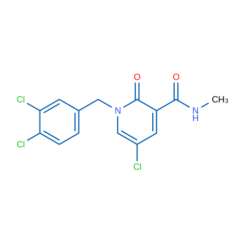 5-Chloro-1-[(3,4-dichlorophenyl)methyl]-N-methyl-2-oxo-1,2-dihydropyridine-3-carboxamide 1g