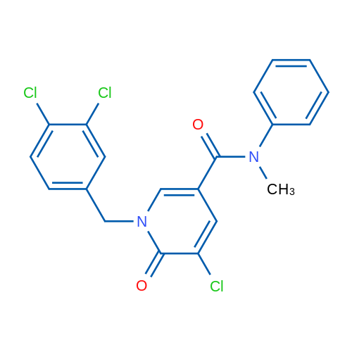 5-Chloro-1-[(3,4-dichlorophenyl)methyl]-N-methyl-6-oxo-N-phenyl-1,6-dihydropyridine-3-carboxamide 1g