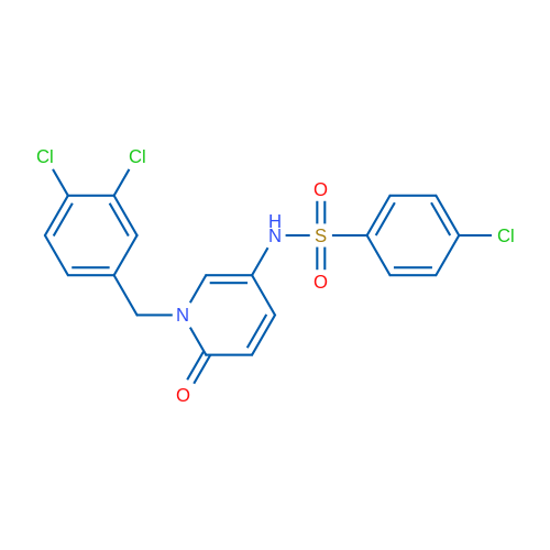 4-Chloro-N-{1-[(3,4-dichlorophenyl)methyl]-6-oxo-1,6-dihydropyridin-3-yl}benzene-1-sulfonamide 1g