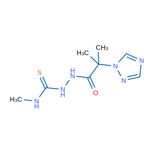 2-Methyl-N-[(methylcarbamothioyl)amino]-2-(1H-1,2,4-triazol-1-yl)propanamide 1g