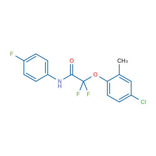 2-(4-Chloro-2-methylphenoxy)-2,2-difluoro-N-(4-fluorophenyl)acetamide 1g