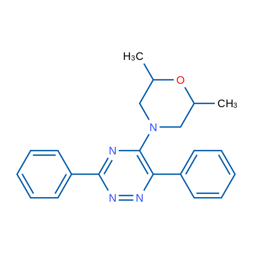 5-(2,6-Dimethylmorpholin-4-yl)-3,6-diphenyl-1,2,4-triazine 1g