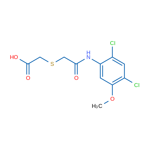 2-({[(2,4-dichloro-5-methoxyphenyl)carbamoyl]methyl}sulfanyl)acetic acid 1g