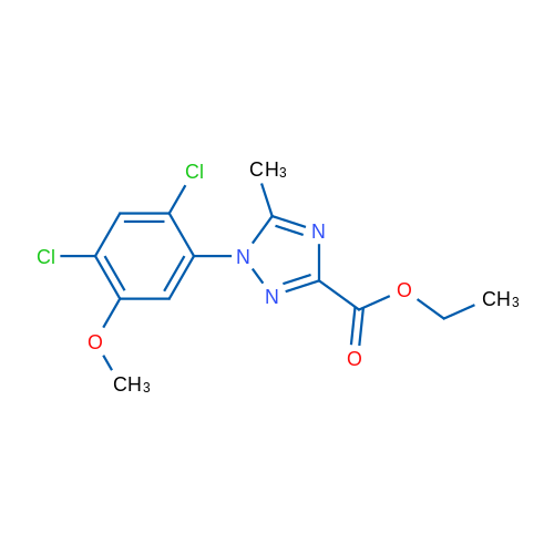 Ethyl 1-(2,4-dichloro-5-methoxyphenyl)-5-methyl-1H-1,2,4-triazole-3-carboxylate 1g