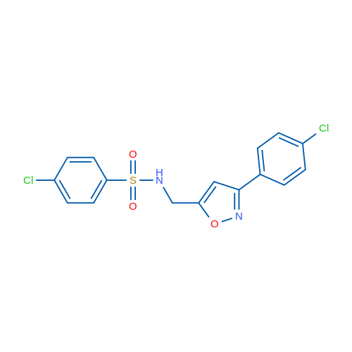 4-Chloro-N-{[3-(4-chlorophenyl)-1,2-oxazol-5-yl]methyl}benzene-1-sulfonamide 1g