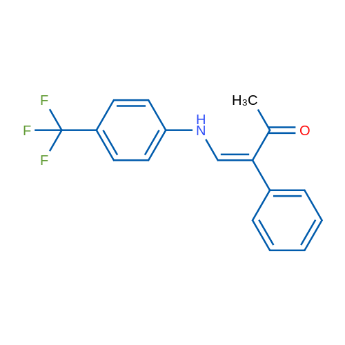 (3Z)-3-Phenyl-4-{[4-(trifluoromethyl)phenyl]amino}but-3-en-2-one 1g