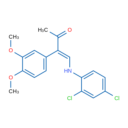 (3E)-4-[(2,4-Dichlorophenyl)amino]-3-(3,4-dimethoxyphenyl)but-3-en-2-one 1g