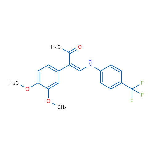 (3Z)-3-(3,4-Dimethoxyphenyl)-4-{[4-(trifluoromethyl)phenyl]amino}but-3-en-2-one 1g