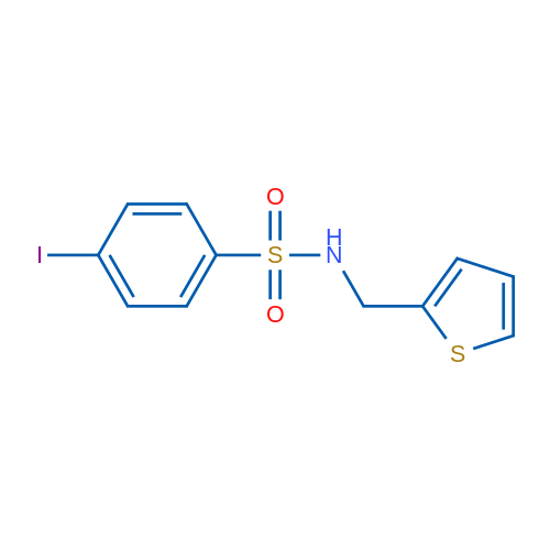 4-Iodo-N-[(thiophen-2-yl)methyl]benzene-1-sulfonamide 1g