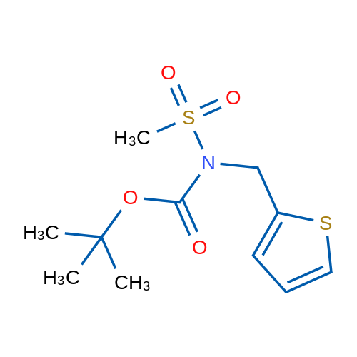tert-Butyl N-methanesulfonyl-N-[(thiophen-2-yl)methyl]carbamate 1g