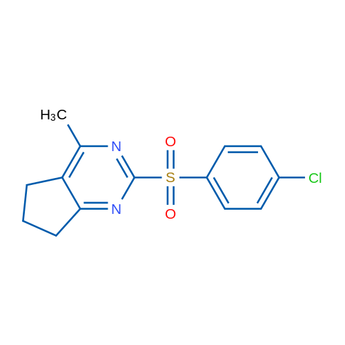 2-(4-Chlorobenzenesulfonyl)-4-methyl-5H,6H,7H-cyclopenta[d]pyrimidine 1g