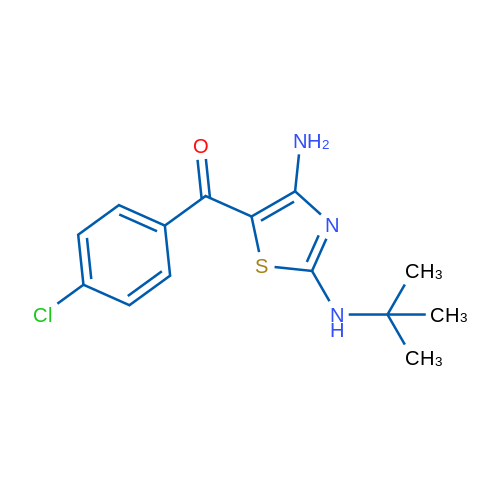 N2-tert-Butyl-5-(4-chlorobenzoyl)-1,3-thiazole-2,4-diamine 1g