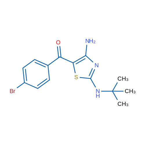 5-(4-Bromobenzoyl)-N2-tert-butyl-1,3-thiazole-2,4-diamine 1g