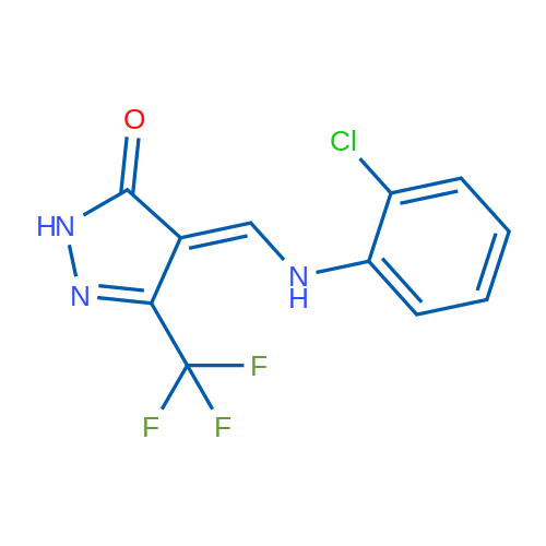 4-{[(2-chlorophenyl)amino]methylidene}-3-(trifluoromethyl)-4,5-dihydro-1H-pyrazol-5-one 1g