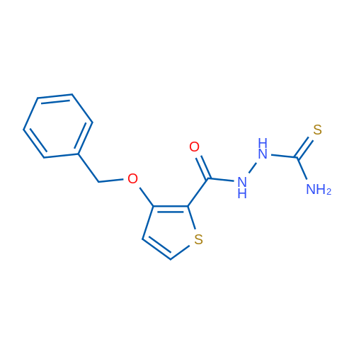 3-(Benzyloxy)-N-(carbamothioylamino)thiophene-2-carboxamide 1g