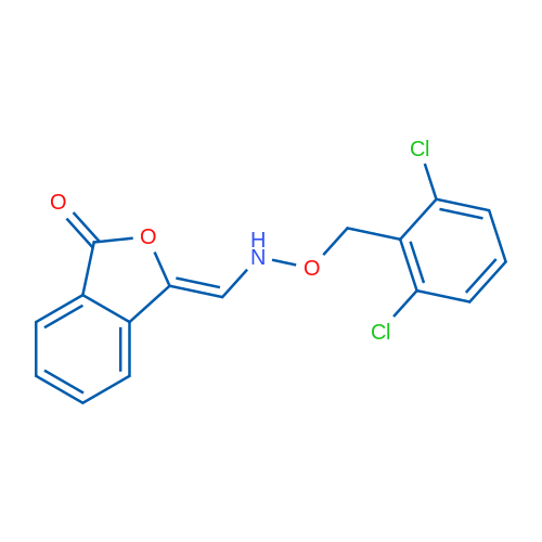 (3Z)-3-({[(2,6-dichlorophenyl)methoxy]amino}methylidene)-1,3-dihydro-2-benzofuran-1-one 1g
