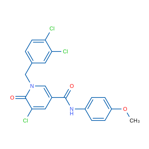 5-Chloro-1-[(3,4-dichlorophenyl)methyl]-N-(4-methoxyphenyl)-6-oxo-1,6-dihydropyridine-3-carboxamide 1g