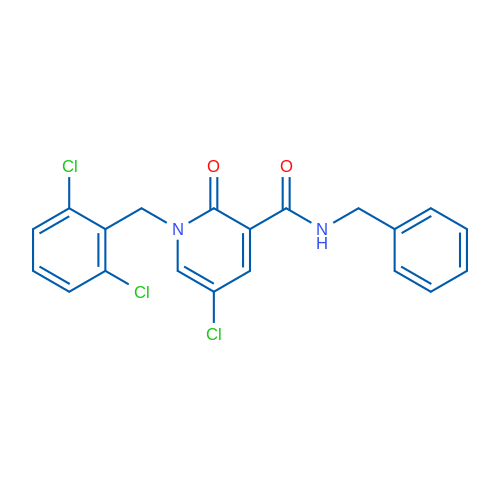 N-Benzyl-5-chloro-1-[(2,6-dichlorophenyl)methyl]-2-oxo-1,2-dihydropyridine-3-carboxamide 1g