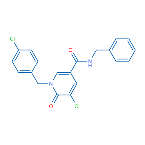 N-Benzyl-5-chloro-1-[(4-chlorophenyl)methyl]-6-oxo-1,6-dihydropyridine-3-carboxamide 1g