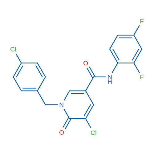 5-Chloro-1-[(4-chlorophenyl)methyl]-N-(2,4-difluorophenyl)-6-oxo-1,6-dihydropyridine-3-carboxamide 1g