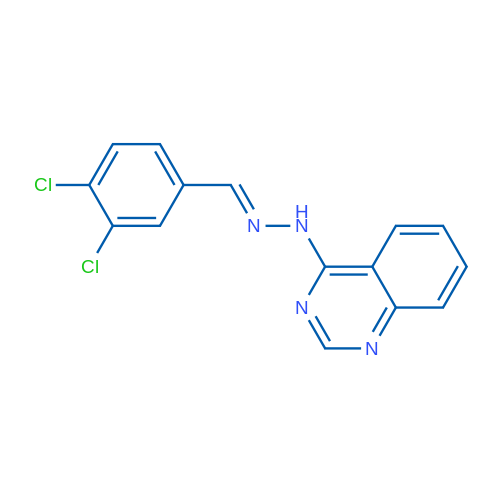 4-[(E)-2-[(3,4-Dichlorophenyl)methylidene]hydrazin-1-yl]quinazoline 1g