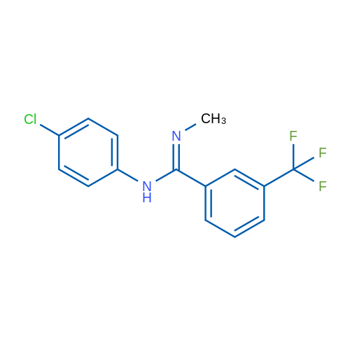 (E)-N-(4-Chlorophenyl)-N'-methyl-3-(trifluoromethyl)benzene-1-carboximidamide 1g
