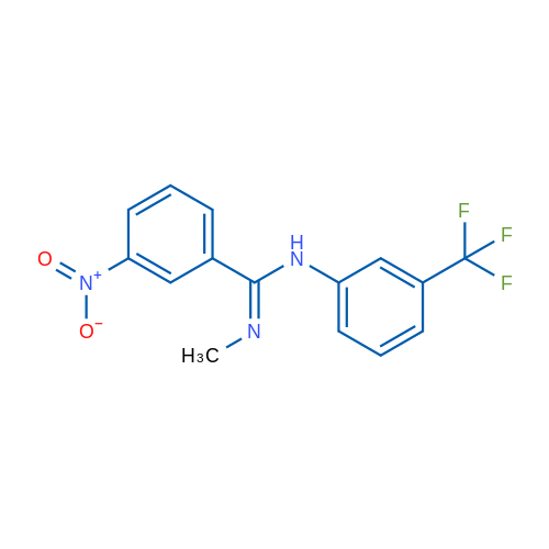 (E)-N'-Methyl-3-nitro-N-[3-(trifluoromethyl)phenyl]benzene-1-carboximidamide 1g