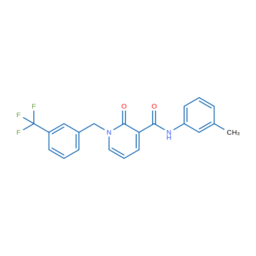N-(3-Methylphenyl)-2-oxo-1-{[3-(trifluoromethyl)phenyl]methyl}-1,2-dihydropyridine-3-carboxamide 1g