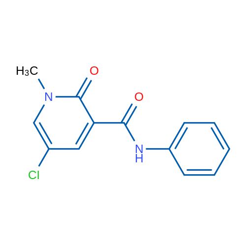 5-Chloro-1-methyl-2-oxo-N-phenyl-1,2-dihydropyridine-3-carboxamide 1g