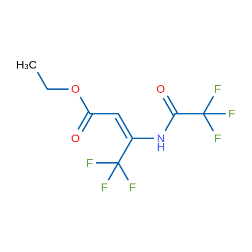 Ethyl (2E)-4,4,4-trifluoro-3-(2,2,2-trifluoroacetamido)but-2-enoate 1g