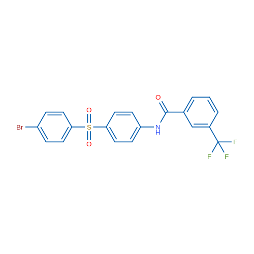N-[4-(4-Bromobenzenesulfonyl)phenyl]-3-(trifluoromethyl)benzamide 1g