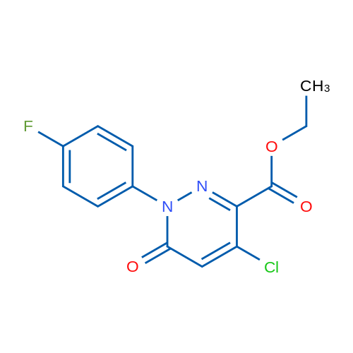 Ethyl 4-chloro-1-(4-fluorophenyl)-6-oxo-1,6-dihydropyridazine-3-carboxylate 1g