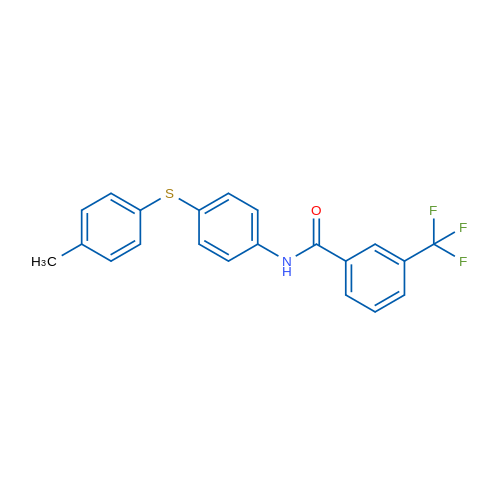 N-{4-[(4-methylphenyl)sulfanyl]phenyl}-3-(trifluoromethyl)benzamide 1g