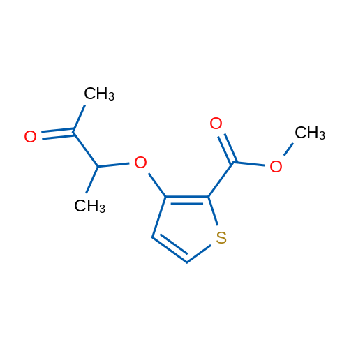 Methyl 3-((3-oxobutan-2-yl)oxy)thiophene-2-carboxylate 1g