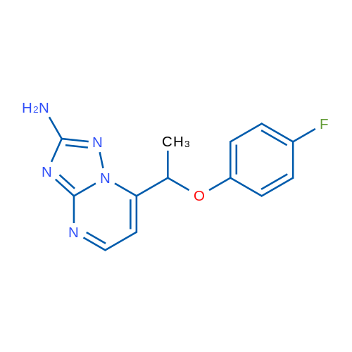 7-[1-(4-Fluorophenoxy)ethyl]-[1,2,4]triazolo[1,5-a]pyrimidin-2-amine 1g