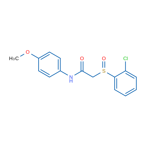 2-(2-Chlorobenzenesulfinyl)-N-(4-methoxyphenyl)acetamide 1g