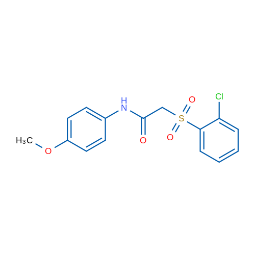 2-(2-Chlorobenzenesulfonyl)-N-(4-methoxyphenyl)acetamide 1g