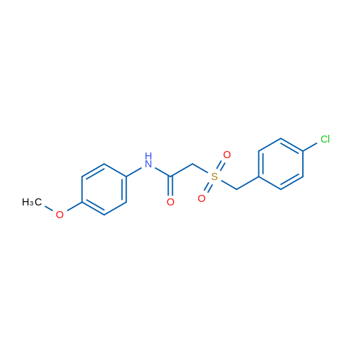 2-[(4-Chlorophenyl)methanesulfonyl]-N-(4-methoxyphenyl)acetamide 1g