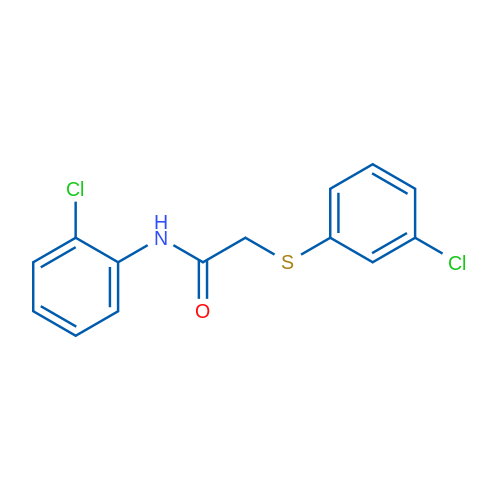 N-(2-Chlorophenyl)-2-[(3-chlorophenyl)sulfanyl]acetamide 1g